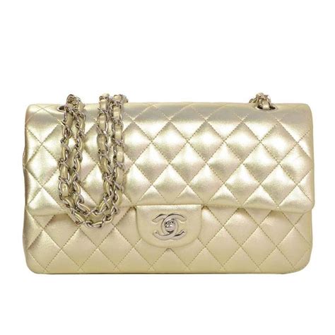 chanel handbag gold|Chanel quilted bag gold chain.